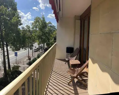 Balcon ou terrasse dans l'établissement Appt River view next Eiffel Tour and Roland-Garros