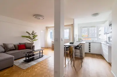 Coin salon dans l'établissement Appartement Boieldieu - Welkeys