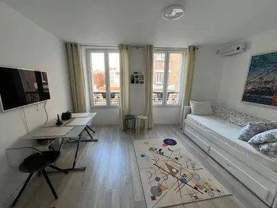Un ou plusieurs lits dans un hébergement de l'établissement Appartement paisible
