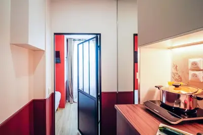 Cuisine ou kitchenette dans l'établissement WS Montparnasse - Maine