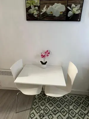 Coin salon dans l'établissement Apartamento Torre Eiffel- Trocadéro