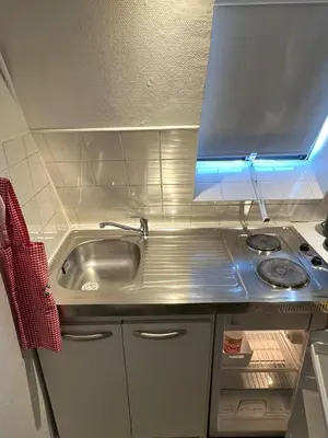 Cuisine ou kitchenette dans l'établissement Apartamento Torre Eiffel- Trocadéro
