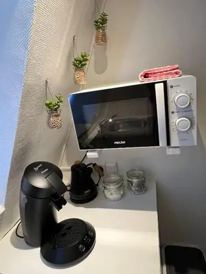 Cuisine ou kitchenette dans l'établissement Apartamento Torre Eiffel- Trocadéro