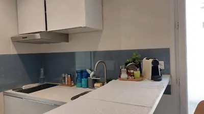 Cuisine ou kitchenette dans l'établissement Puces de Vanves