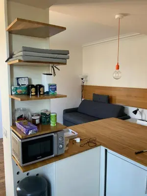 Cuisine ou kitchenette dans l'établissement Montmartre