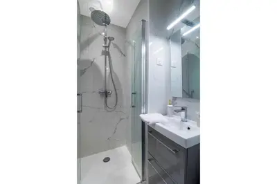 Salle de bains dans l'établissement 1 Bedroom#Haussmann#Amazing view#EffeilTower#AC