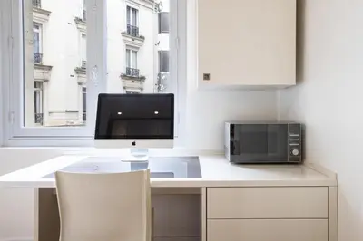 Cuisine ou kitchenette dans l'établissement Tiny House St Germain