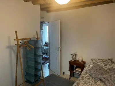 Un ou plusieurs lits dans un hébergement de l'établissement Deux chambres en plein cœur de Montmartre, Paris
