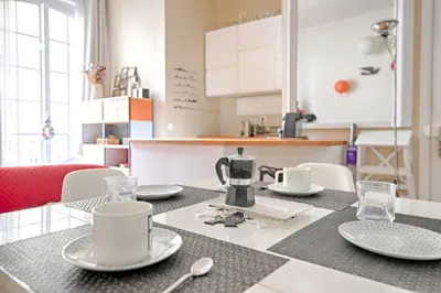 Cuisine ou kitchenette dans l'établissement Studio Loft des Combes - Welkeys