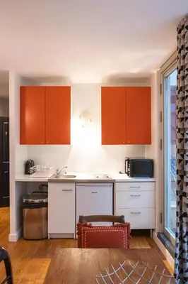 Cuisine ou kitchenette dans l'établissement studio d'ALO