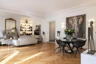 Coin salon dans l'établissement Deluxe Paris St Germain Suite