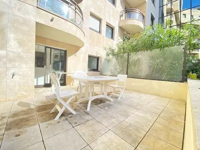 Balcon ou terrasse dans l'établissement Superbe appartement terrasse