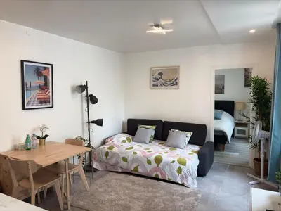 Coin salon dans l'établissement Moderne & Sublime Appartement - Paris 11ème