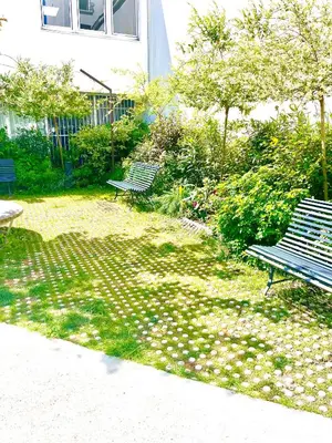 Jardin de l'établissement Chambre Arena Porte La Chapelle