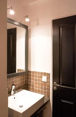 Salle de bains dans l'établissement Chambre d'ALO