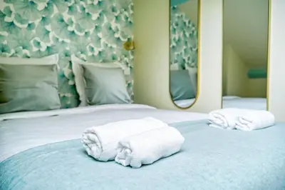 Un ou plusieurs lits dans un hébergement de l'établissement 4D#Appart 4Pers # 1 Chambre # Commerce # Paris 15#AC