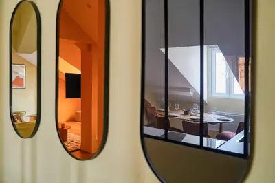 Un ou plusieurs lits dans un hébergement de l'établissement 4D#Appart 4Pers # 1 Chambre # Commerce # Paris 15#AC