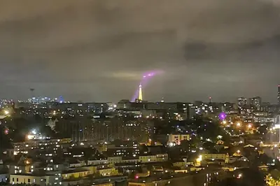 Vue générale sur Cachan ou vue de la ville depuis l'appartement