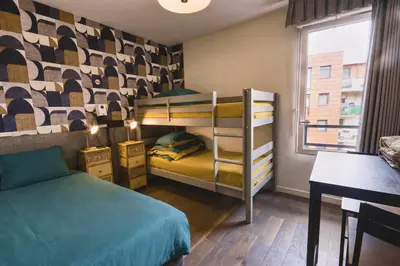Un ou plusieurs lits dans un hébergement de l'établissement Private Room in Coliving - Paris 10min - by Cosynousvoici