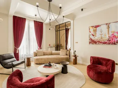 Coin salon dans l'établissement Merveil - Signature Suite - Champs Elysees -Kleber