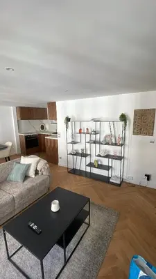 Cuisine ou kitchenette dans l'établissement Appartement Neuf à 500m des Champs-Élysées