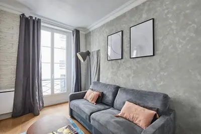 Coin salon dans l'établissement Apartment Center of Paris by Studio prestige