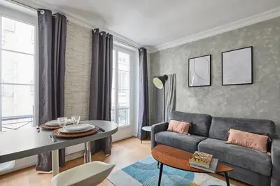 Coin salon dans l'établissement Apartment Center of Paris by Studio prestige