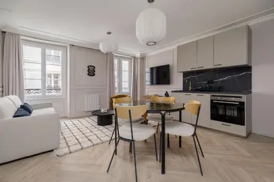 Coin salon dans l'établissement PoeticStay - Saint Lazare