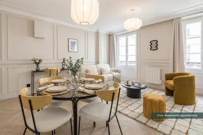 Coin salon dans l'établissement PoeticStay - Saint Lazare