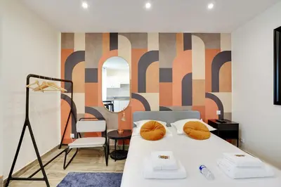 Un ou plusieurs lits dans un hébergement de l'établissement Magnificent studio - 2P - Levallois-Perret