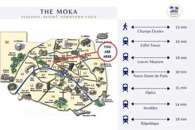 Certificat, récompense, panneau ou autre document affiché dans l'établissement Le Moka - Duplex Lumineux - By Mon Petit Faré