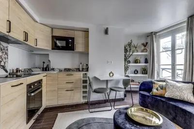 Cuisine ou kitchenette dans l'établissement Le Moka - Duplex Lumineux - By Mon Petit Faré
