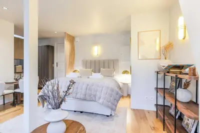 Un ou plusieurs lits dans un hébergement de l'établissement Chic studio - 2P - Arc de Triomphe