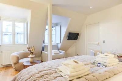 Un ou plusieurs lits dans un hébergement de l'établissement Chic studio - 2P - Arc de Triomphe