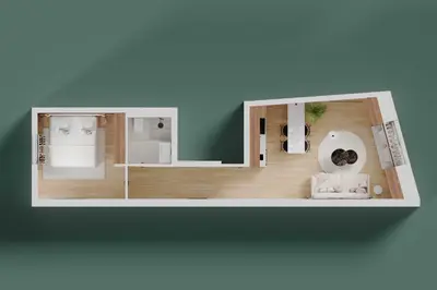 Plan de l'établissement Chic apartment - 1BR-4P -AC- Marais-Vosges