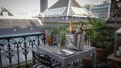 Balcon ou terrasse dans l'établissement Villa Eiffel