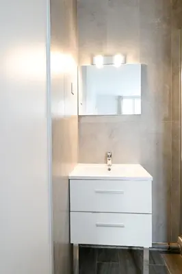 Salle de bains dans l'établissement Au cœur de Montmartre Paris lovers