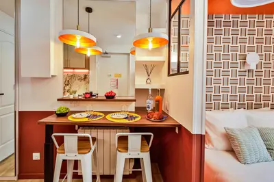 Cuisine ou kitchenette dans l'établissement WS Opéra - Châteaudun