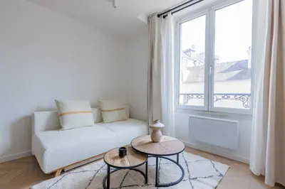 Coin salon dans l'établissement Charming apartment - 1BR-4P - Le Marais