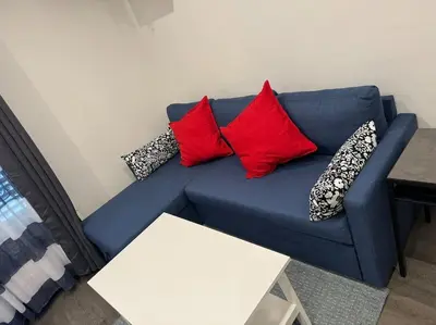 Coin salon dans l'établissement Cosi apartment near La Défense