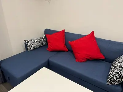 Coin salon dans l'établissement Cosi apartment near La Défense