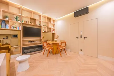 Télévision ou salle de divertissement dans l'établissement Appartement Quartier Latin