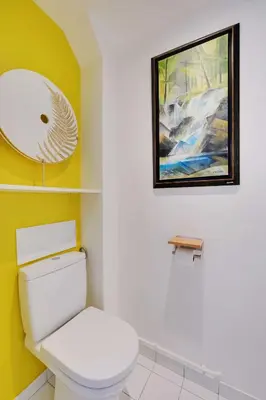 Salle de bains dans l'établissement Cosy apartment - 1BR-2P - Near Champs-de-Mars