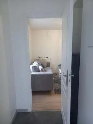 Un ou plusieurs lits dans un hébergement de l'établissement Chambre privée Sdb kitchenette proche de Paris