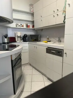 Cuisine ou kitchenette dans l'établissement L'assomption au calme paris 16e