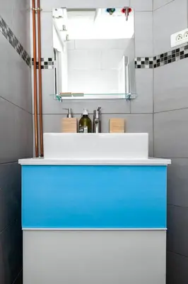 Salle de bains dans l'établissement Charmant appartement - 4 couchages à proximité d'Opéra