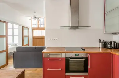 Cuisine ou kitchenette dans l'établissement Suite Du Lion/AC Historic Flat, Marais, 4-5 Guests