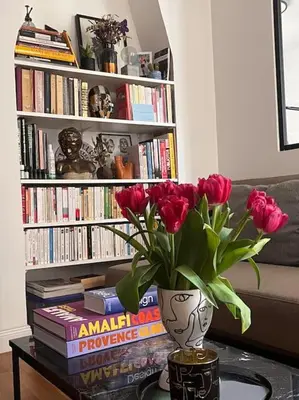 Bibliothèque dans l'appartement