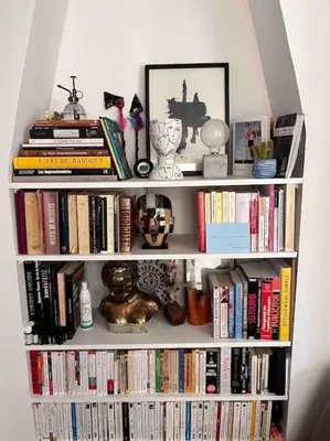 Bibliothèque dans l'appartement