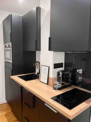 Cuisine ou kitchenette dans l'établissement Appartement d'architecte, Paris-République 2P